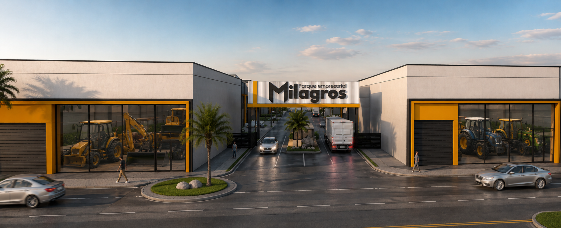 Vista aérea del Parque Empresarial Milagros